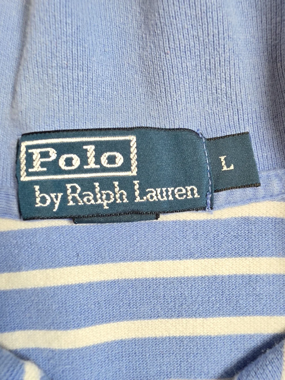 Bundle Of 4 Polo by Ralph Lauren Mens Blue Solid, Striped Cotton Polo Shirts